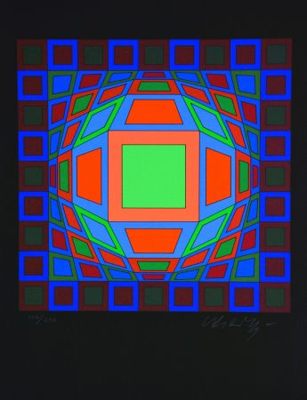 Serigrafia Vasarely - Microcosmos 