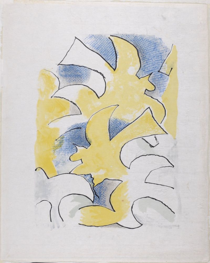 Litografia Braque - Migration, 1963