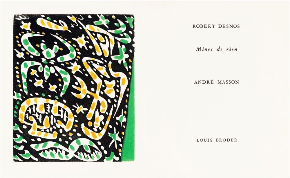 Libro Illustrato Masson - MINES DE RIEN. 4 gravures originales en couleurs (1957).
