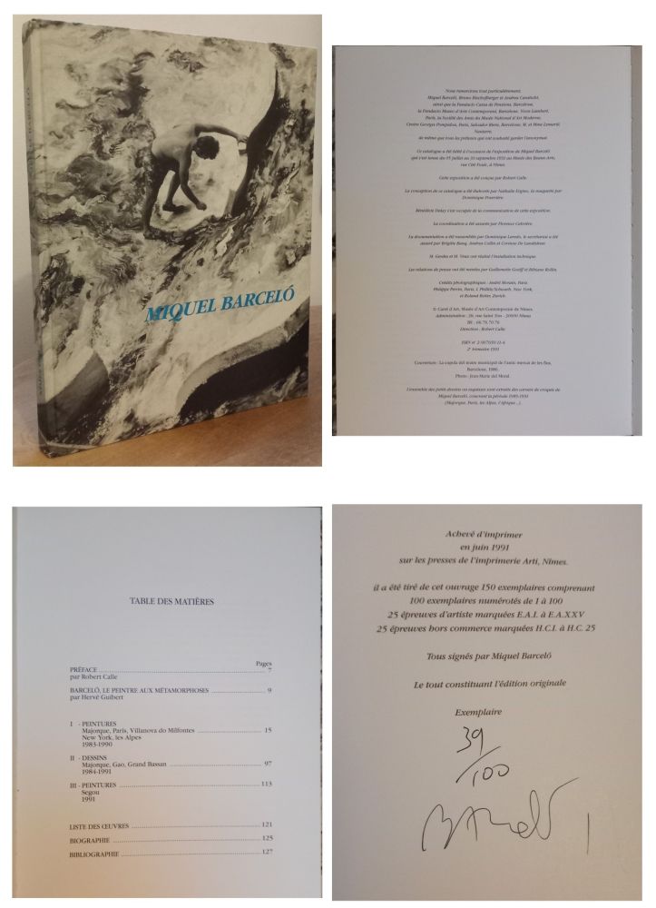 Libro Illustrato Barcelo - Miquel Barcelo, Nîmes, 1991, Edition originale
