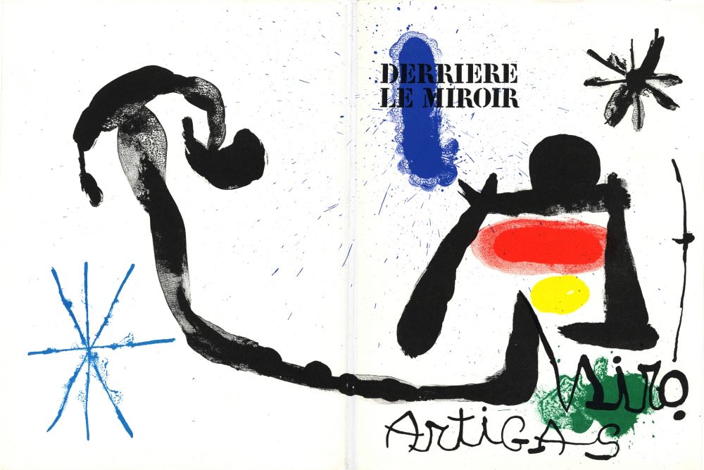 Libro Illustrato Miró - MIRO - ARTIGAS, Terres de grand feu. Derrière le Miroir n° 139-140. Juin-Juillet 1963.