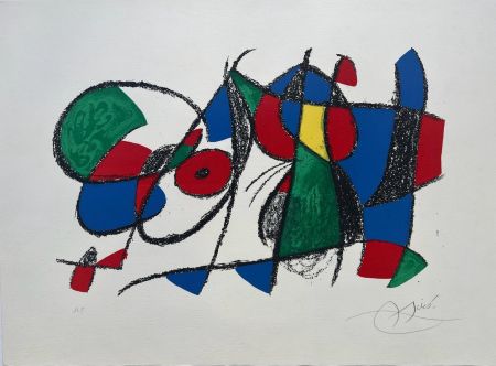 Litografia Miró - Miro Lithograph II (Planche VIII) 