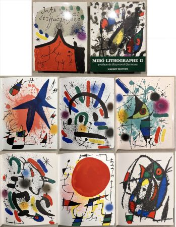 Libro Illustrato Miró - MIRO LITHOGRAPHE I & II. Avec 24 lithographies originales (1972-1974).‎ 