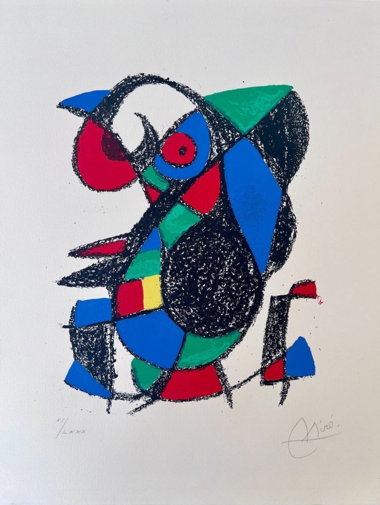 Litografia Miró - Miro Lithographe II planche 12 