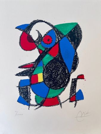 Litografia Miró - Miro Lithographe II planche 12 