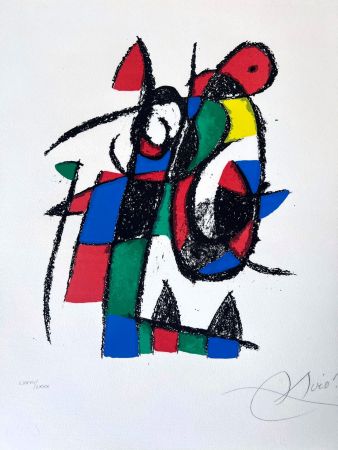 Litografia Miró - Miro Lithographe II (Planche 3) 
