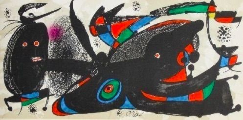 Litografia Miró - Miro sculpteur Angleterre