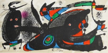 Litografia Miró - Miro sculpteur, angleterre
