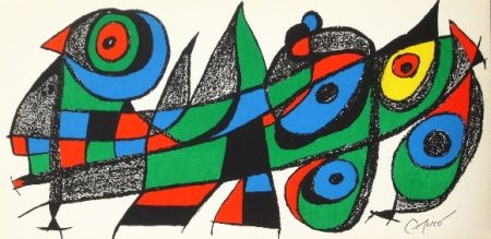 Litografia Miró - Miro sculpteur, Japon