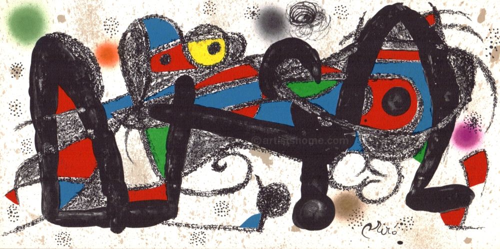 Litografia Miró - Miro Sculpteur, Portugal
