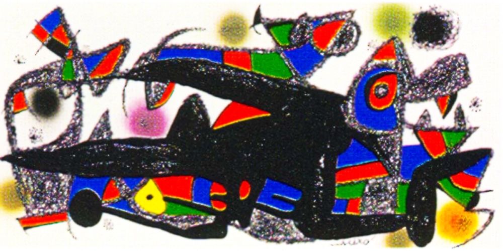 Litografia Miró -  Miro Sculptor -Denmark