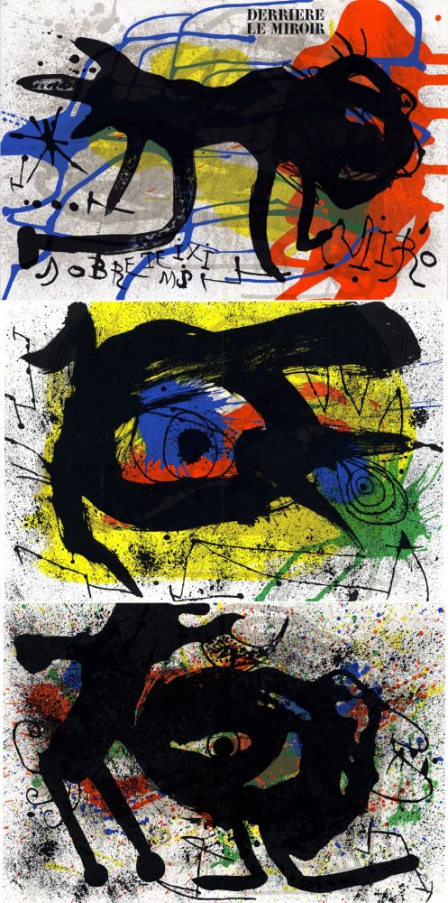Libro Illustrato Miró - MIRO. SOBRETEIXIMS ET SACS. Derrière le Miroir n° 203. Avril 1973.