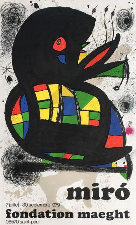 Manifesti Miró - MIRO À LA FONDATION MAEGHT. Exposition de l'été 1979.