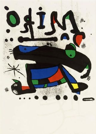 Manifesti Miró - MIRÓ. Exhibition poster at Seibu Museum of Art,Tokyo 1978. Affiche originale.
