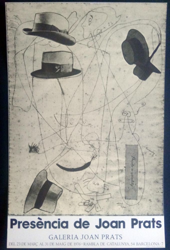 Manifesti Miró - Miró - Prèsencia de Joan Prats 1976