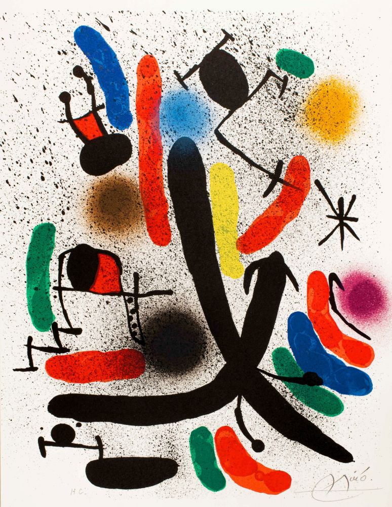 Litografia Miró -  Miró lithographe I (Maeght 855)