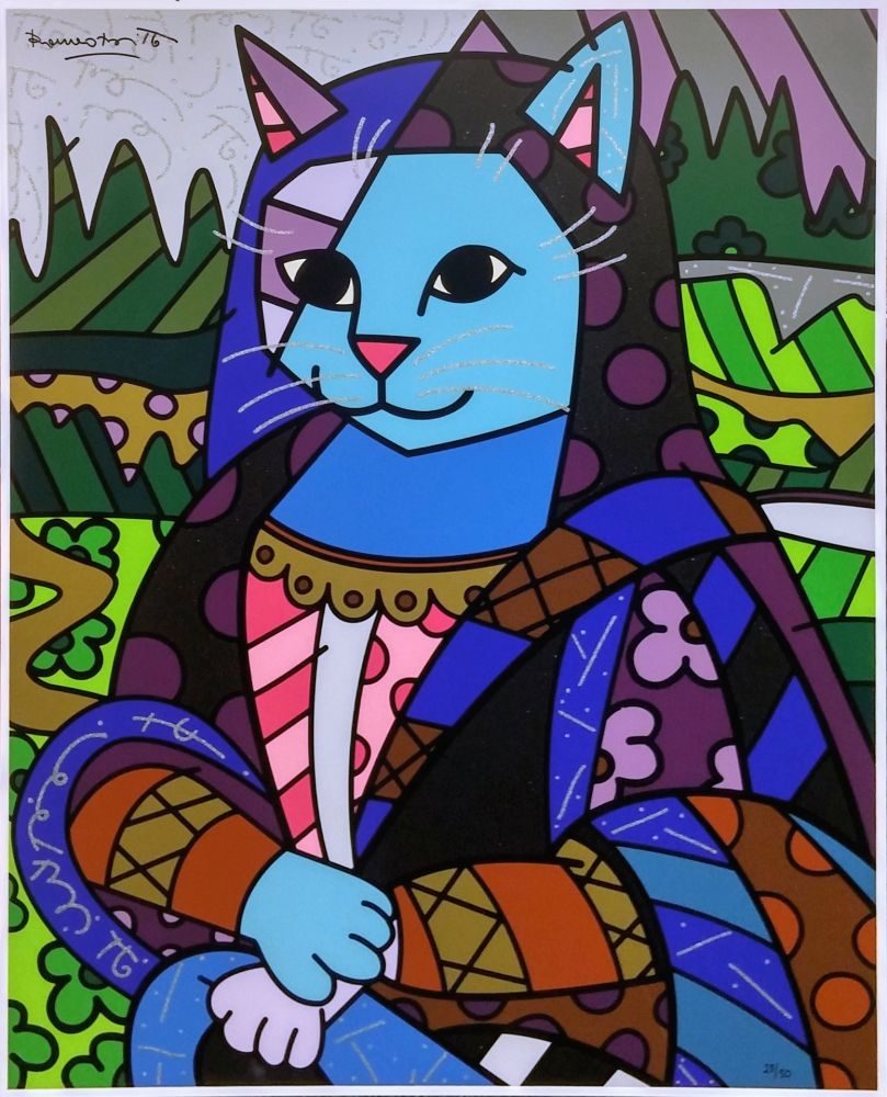 Serigrafia Britto - MONA CAT