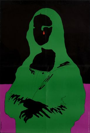 Serigrafia Cieslewicz  - Mona Lisa, 1968 - Large silkscreen poster (Scarce!)