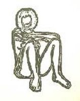Litografia Wesselmann - Monica sitting with elbows on knees
