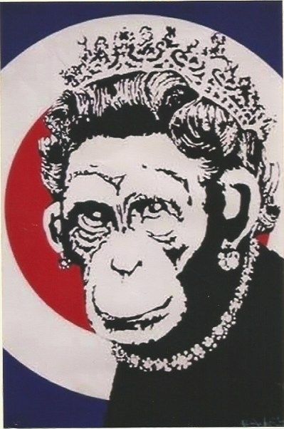 Serigrafia Banksy - Monkey Queen
