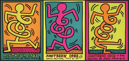 Serigrafia Haring - Montreux Jazz Festival (3 Silkscreen Posters)