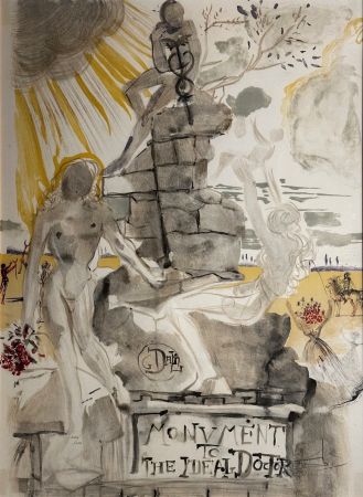 Litografia Dali - Monument to The Ideal Doctor