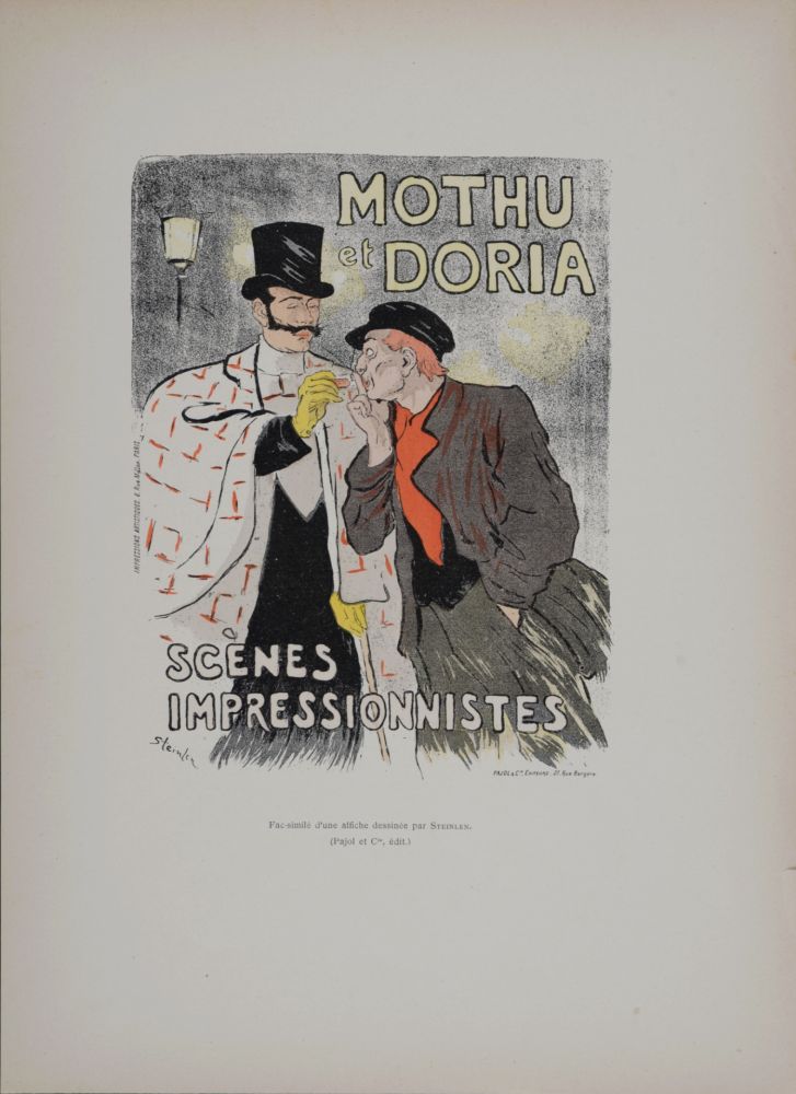 Litografia Steinlen - Mothu et Doria : Scènes impressionnistes, 1896 