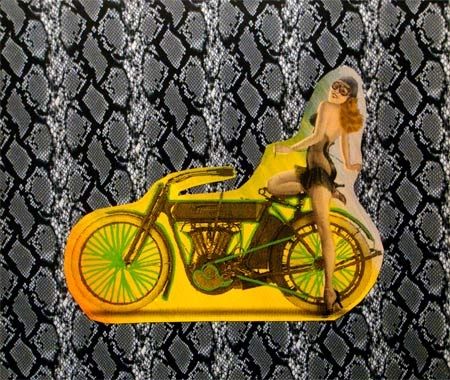 Serigrafia Kaufman - Motorbike on Snakeskin