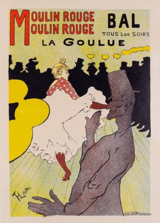 Litografia Toulouse-Lautrec - Moulin Rouge - La Goulue