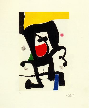 Incisione Miró - Mousse dans les cordages 