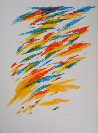 Litografia Dorazio - Mouvement coloré