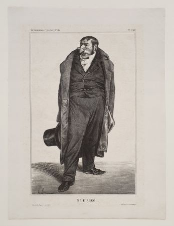Litografia Daumier - Mr. D'Argo..