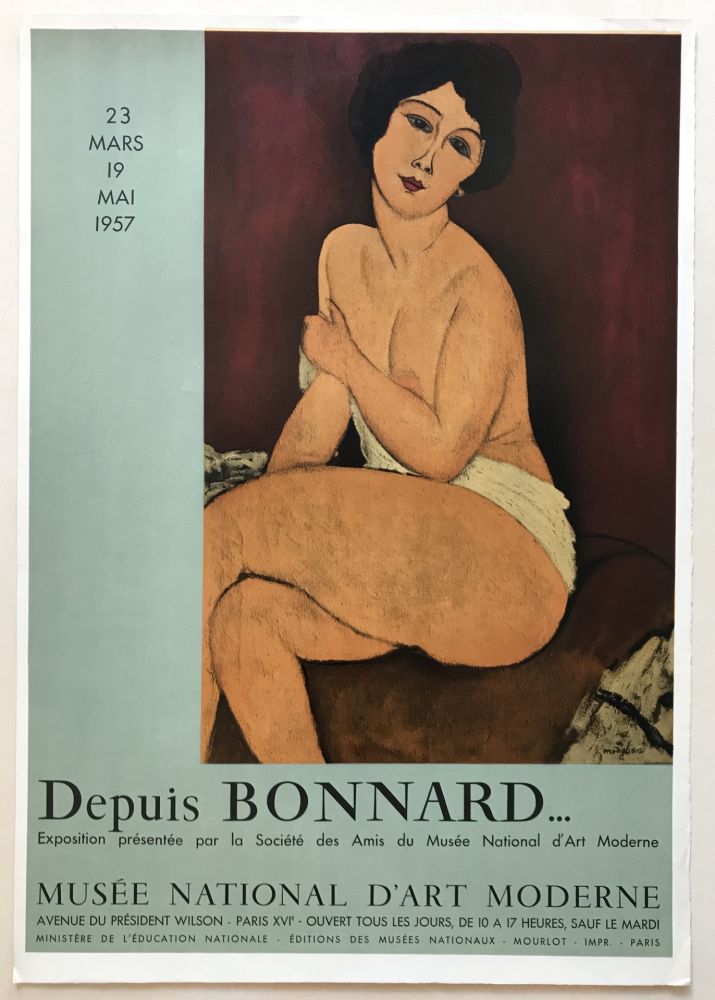 Litografia Modigliani - Musee National d'Art Moderne