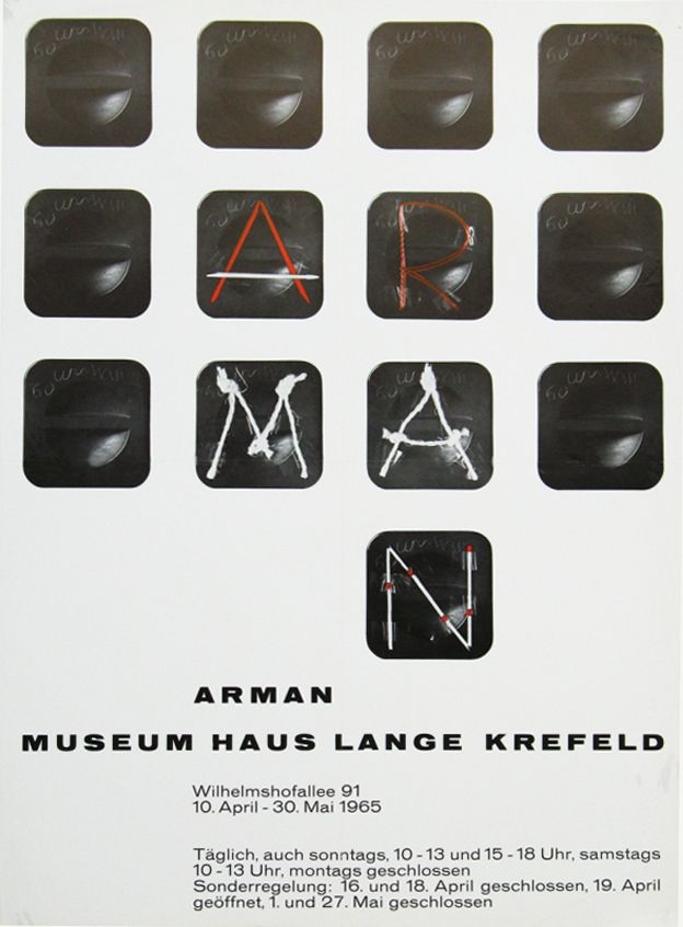 Manifesti Arman - '' Museum Haus Lange ''  Krefeld