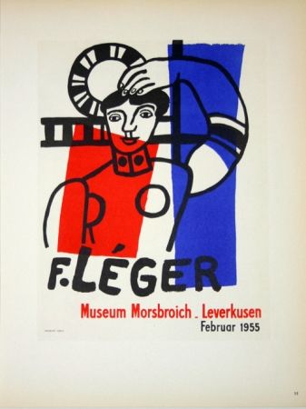 Litografia Leger - Museum  Morsbroich  - Leverkussen 1955