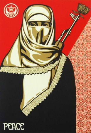 Serigrafia Fairey - Muslim Woman