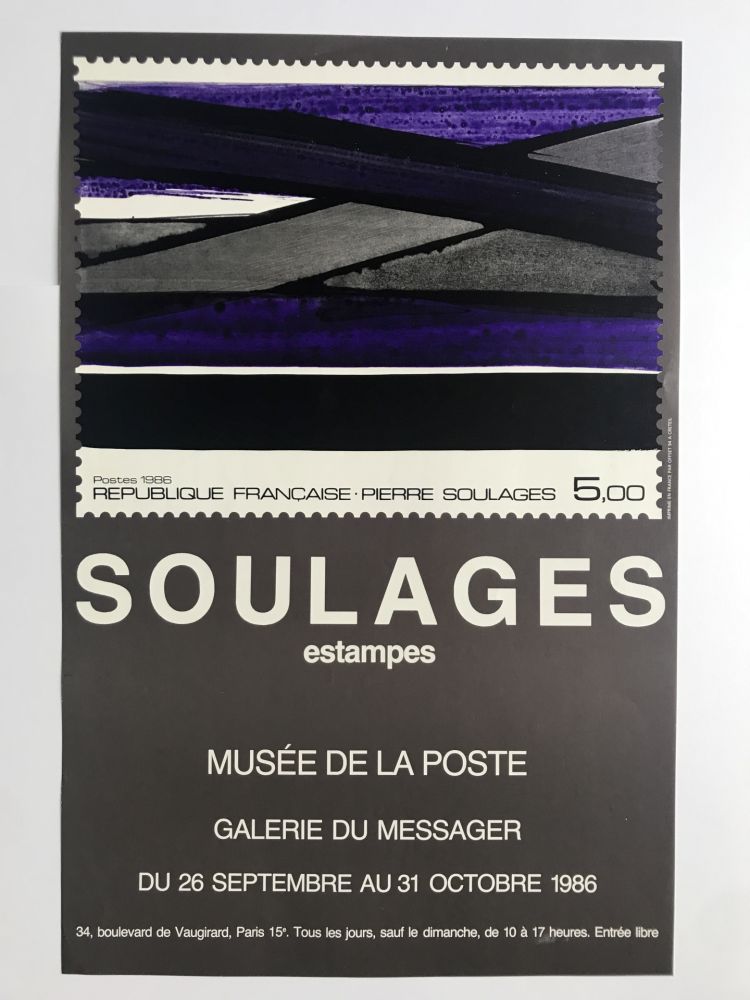 Manifesti Soulages - Musée de la Poste