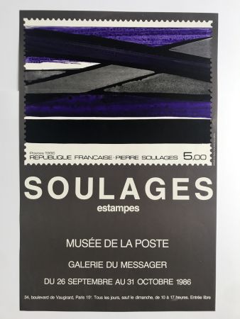 Manifesti Soulages - Musée de la Poste