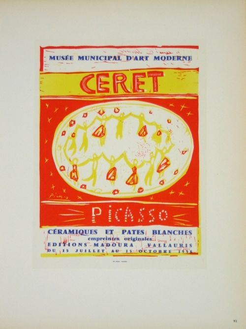 Litografia Picasso (After) - Musée  Municipal de Céret  1958