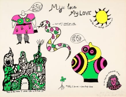 Serigrafia De Saint Phalle - My love,my love
