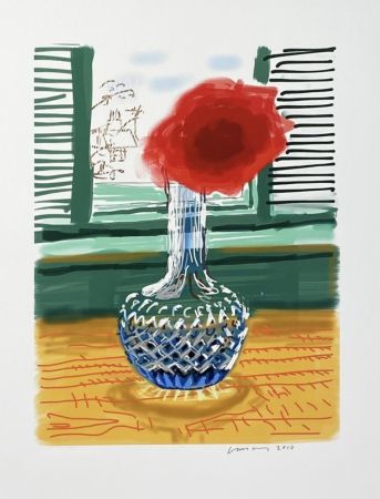 Multiplo Hockney - My Window - iPad drawing 'No. 281', 23rd July 2010