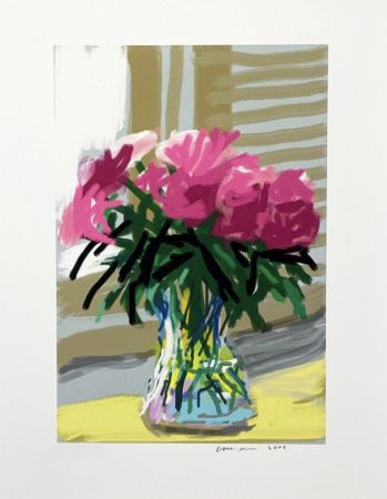 Multiplo Hockney - My Window - iPad drawing 'No. 535', 28th June 2009,