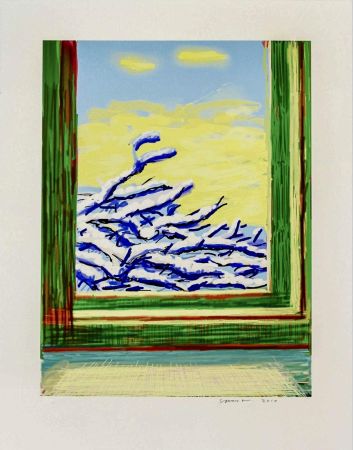 Multiplo Hockney - My Window - iPad drawing ‘No. 610', 23rd December 2010