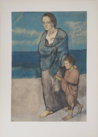Litografia Picasso - Mère et enfant