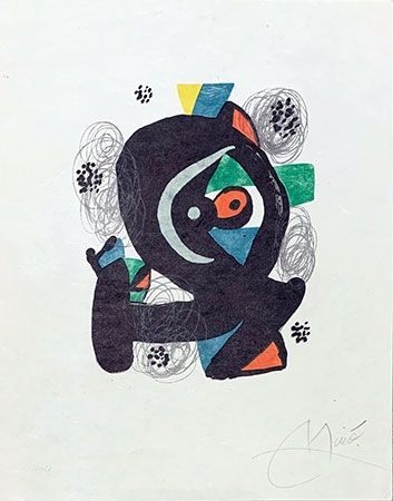 Litografia Miró - Mélodie acide