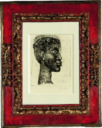 Acquaforte Picasso - Negre Negre Negre” Portrait of Aimè Cesare