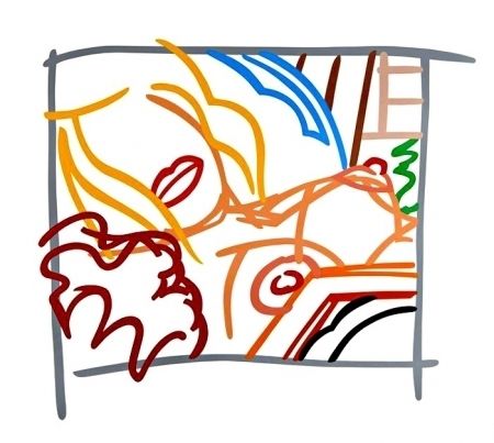 Serigrafia Wesselmann - New Bedroom Blonde Doodle