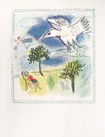 Litografia Chagall - Nice, la grande corniche