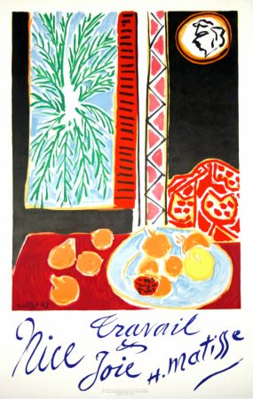 Litografia Matisse - Nice Travail et Joie