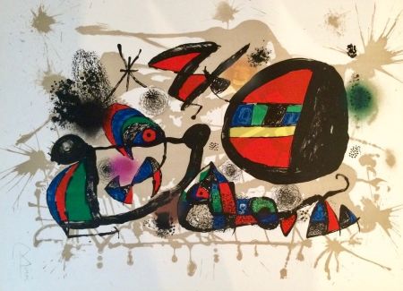 Litografia Miró - Nid d'alouettes